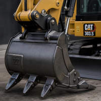 Miniexcavadora Caterpillar 303.5 Reacondicionada de Diseño Compacto, Excavadora Hidráulica Usada de 3.5 Toneladas para Trabajos en Espacios Reducidos