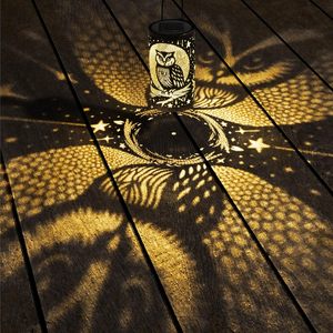 Regalos de cumpleaños con diseño de búho para mujeres, madres, abuelas, lámparas solares, decoración de jardín impermeable para exteriores, luces LED colgantes - Product Image 2