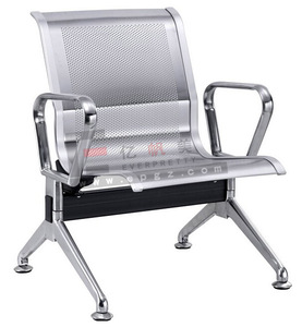 Acier inoxydable aéroport chaises hôpital médecin chaise inoxydable visiteurs chaise 2 places jambes <span class=keywords><strong>en</strong></span> acier inoxydable banc - Product Image 2