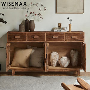 WISEMAX FURNITURE <span class=keywords><strong>Mobile</strong></span> Porta Scarpe Angolare Moderno in Stile Wabi-sabi, Armadio in Legno Massello per <span class=keywords><strong>Ingresso</strong></span> Hotel e Soggiorno - Product Image 5