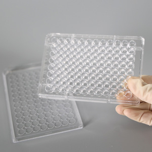 Placa de 96 pocillos de fondo plano de material PP de Yongyue Medical para uso en laboratorio de cultivo bacteriano - Product Image 1