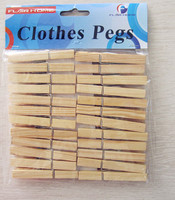 Bois de pin de couleur naturelle 7.2CM chevilles colorées jouets de bricolage épingles à linge en bois