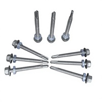Wholesale of Dacromet Self-tapping Screws for Carbon Steel with External Hexagonal Flange Drill Bit.
