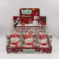 Meilleure vente : Bonhomme de neige en caoutchouc souple anti-stress, emballage cadeau, cadeau de Noël idéal pour la décompression