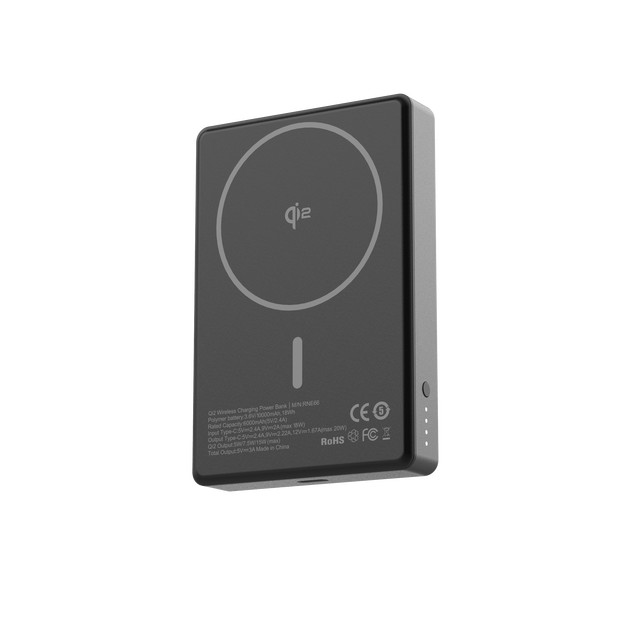 OEM 10000mAh Magnetic Wireless Power Bank with Stand 20W Fast Charging Certified Slim Battery Pack for iPhone