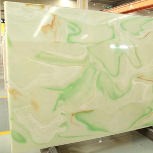 Nhựa nhân tạo mờ onyx đá tấm slab Alabaster đá hiện đại thân thiện với môi trắng cho nội thất tấm Tường bán buôn - Product Image 5