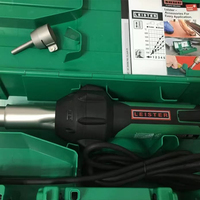 Pistolet à air chaud Leister 1600W, kit de soudage plastique, capacité de soudage à chaud pour géomembranes et bannières, pistolet à air chaud portatif
