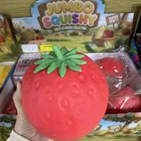 Jouet Squishy Géant Fraise Réaliste à Remontée Lente pour la Réduction du Stress, Idéal comme Cadeau de Fête