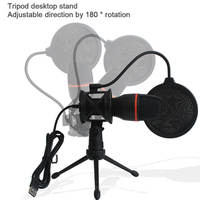 Microfono a Condensatore Professionale Oneleader GAM-ME4-RGB, USB Cablato, Cardioide, con Cancellazione del Rumore e Illuminazione RGB per Registrazioni Desktop