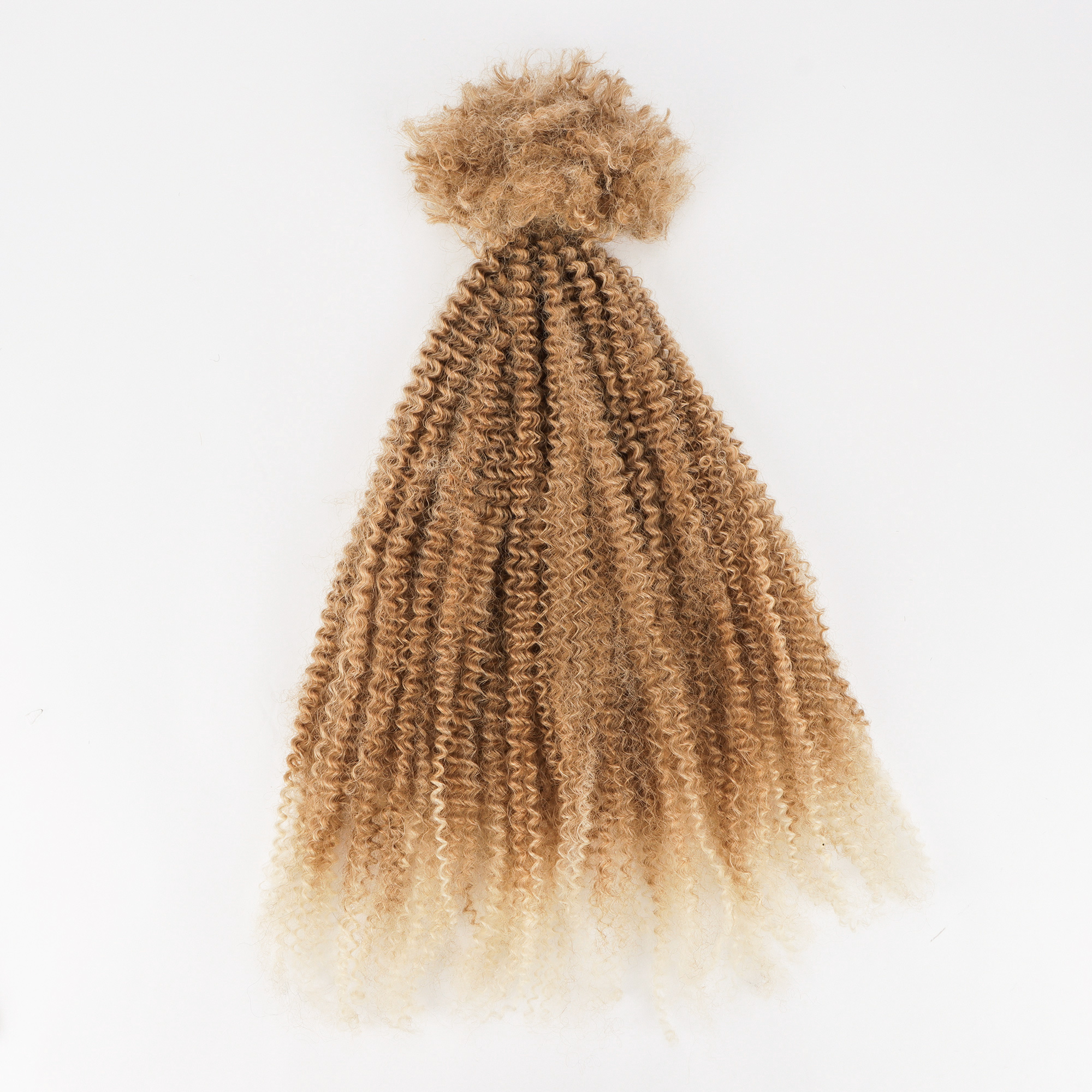 Afro Kinky Bulk Human Hair Blend Wholesale Blend Hair Synthetic 20inches Human Hair Blend Bundles - Image 3
