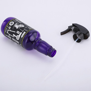 Retro Round Hair <b>Spray</b> Bottle 350ml High Pressure Ultra Fine Mist For Salon <b>Styling</b> Tools Purple And Green - Product Image 4