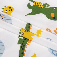 Bio 70 Bambus faser 30 Baumwolle Material Soft Felling Cartoon bedruckte Jersey Stricks toff für Baby Pyjamas