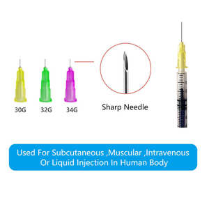 Agujas Médicas Desechables Coreanas para Belleza, 23G-30G 4mm, para Mesoterapia, Certificación ISO, Tipo EOS, Microagujas para Mesoterapia Hidra - Product Image 4