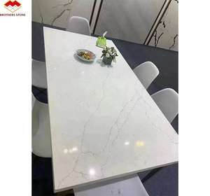 Chất lượng cao CALCUTTA trắng đá thạch anh slab Top bàn ăn giá tốt nhất thạch anh bàn bếp - Product Image 6