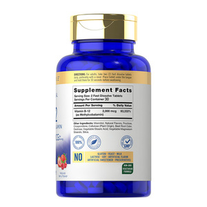 <span class=keywords><strong>Compresse</strong></span> di Vitamina B12 2000 Mcg Migliorano l'Immunità Supporto Energetico per Uomini Vegani Formula Naturale Senza OGM Senza Glutine - Product Image 4