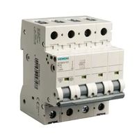 Disjoncteur miniature Siemens série 5SY6, type B haut de gamme, 6KA, polycarbonate, 1P+N, 2P, 3P, 3P+N, 4P, 230V/400V, 50/60Hz