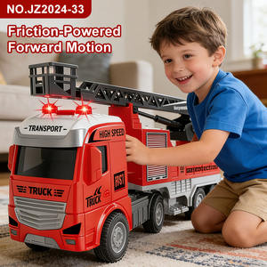 <span class=keywords><strong>Camion</strong></span> de pompiers personnalisé en plastique durable avec échelle acousto-optique, son et lumière inertiels, jouet <span class=keywords><strong>pour</strong></span> enfants - Product Image 3