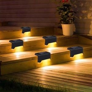 Lampadaire Led, w, lumière blanche chaude, pour passerelles, <span class=keywords><strong>jardin</strong></span>, Patio, clôture solaire - Product Image 1