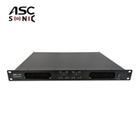 Amplificateur audio professionnel ASCSONIC SD5004S 4 canaux 4x900W 1U en métal léger avec garantie de 2 ans pour les salles de spectacle