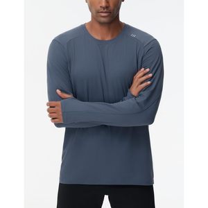 Camiseta Deportiva de Manga Larga para Hombre FOXA, Tejido de Punto, Absorbe la Humedad, Secado Rápido, Corte Regular, 100% Poliéster - Product Image 2