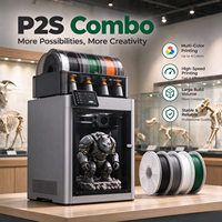 Bamboo Lab P2s Automatic Desktop 3D Printer for Home Crafters USB Connectivity LCD Molding Technology Flatbed Plate New 1-Year