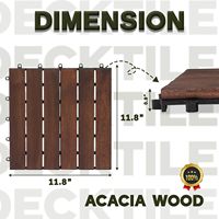 Planche de terrasse en WPC imperméable, composite bois-plastique écologique, revêtement de sol extérieur, jardin, patio, piscine, grain de bois teck