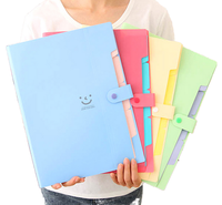 Carpeta Archivadora Expandible Kawaii OEM PP con Diseño Sonriente, A4, 5 Capas, Bolsa para Documentos, Material de Oficina, Impresión Personalizada MA-663 China