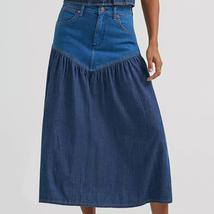 Jupe en jean pour femme de qualité supérieure avec poches latérales, nouvelle collection, tenue décontractée, prix abordable, jupes pour femme en promotion - Product Image 5