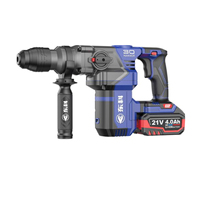 Marteau perforateur sans fil 21V sans balais 30mm SDS Plus 4Ah Lithium 3 en 1 pour béton, maçonnerie, acier, bois