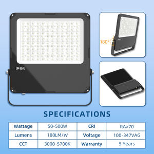 Reflector <span class=keywords><strong>LED</strong></span> para Estadios de 50-500W, Alto Brillo, IP66 Impermeable, Certificado ETL/DLC, Ángulo de Haz de 60-120°, Iluminación de Jardín, 5 Años de Garantía - Product Image 5