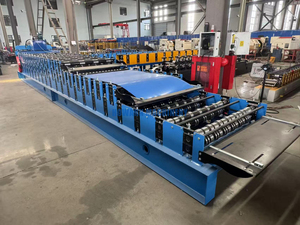 High Quality Three Layer Corrugated Iron IBR Trapezoidal Roofing Panel Roof <b>Sheet</b> <b>Tile</b> Making Machinery Roll Forming Machine - Product Image 3