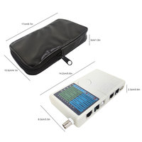 Câbles d'alimentation de batterie coaxiaux LAN Tracker Detector Remote RJ11 RJ45 USB BNC Testeur de câble réseau 4 en 1