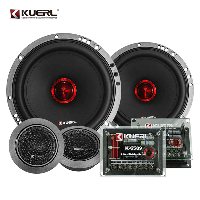 Wholesale 6.5 Inch 80-160 Watts Car Component 3-way Speaker Professional Powered Active Car Speakers