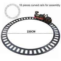 Poussette de train rétro avec piste version électrique avec lumières musique son avec siège de rangement