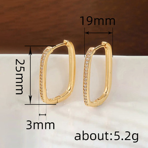 Orecchini a Cerchio Ovali per Donne, Design Geometrico Semplice, Accessori per Orecchie da Indossare Quotidianamente - Product Image 4