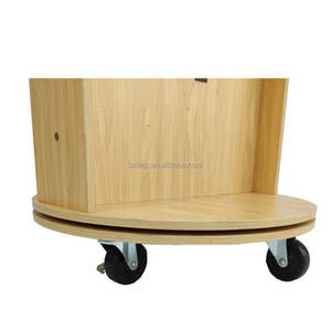 Tầng thường Vụ Gỗ <span class=keywords><strong>slatwall</strong></span> xoay hiển thị đứng đối với trang sức - Product Image 5