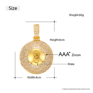 Мужское золотое ожерелье в стиле хип-хоп - Product Image 6