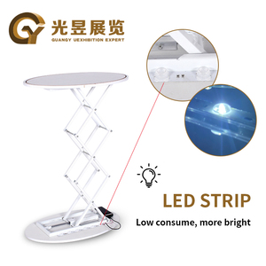 Bán buôn xách tay hình chữ nhật hình bầu dục Vòng hiển thị truy cập bảng triển lãm thương mại pop-up nhôm Pop Up Bảng hiển thị - Product Image 3