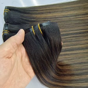 Extensiones de Cabello con Clip de Calidad Lujosa para Venta al por Mayor, 100% Cabello Humano Remy, Cabeza Completa, Color Balayage <span class=keywords><strong>2</strong></span>/<span class=keywords><strong>6</strong></span>/<span class=keywords><strong>2</strong></span> - Product Image 5