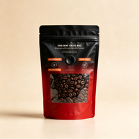 Échantillon gratuit de sachet plastique autoportant opaque avec fermeture à glissière pour l'emballage de café en poudre et de thé séché