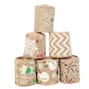 Cinta Decorativa de Cáñamo JIAXUN de Alta Calidad, 6cm x 3m, para Navidad, Venta al Por Mayor Directa de Fábrica, Hecho en China - Product Image 5