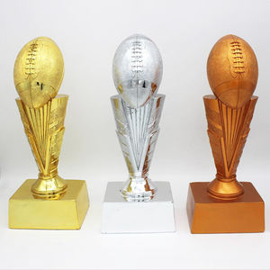 Trophée de résine de sublimation en gros Trophées de football américain personnalisés - Product Image 1