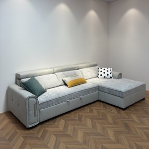 Divano Letto in Ecopelle Salvaspazio Confortevole con Tessuti Personalizzabili per Soggiorno e Appartamento - Product Image 3