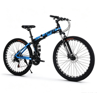Vélo de montagne pour adultes et enfants, vélo tout-terrain à double amortissement et freins à disque, vélo de cyclisme pour jeunes