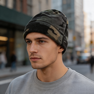 Casquette de cyclisme et d'alpinisme personnalisée avec logo réfléchissant, doublée en satin, pour le vélo et la randonnée, bonnet ajusté - Product Image 2