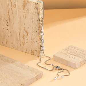 Sabitleme boncuk ile yeni Link zinciri bilezik iskelet şekli parmak yüzük bilek Slave bilezikler su damlası yaprak buğday el zinciri - Product Image 6
