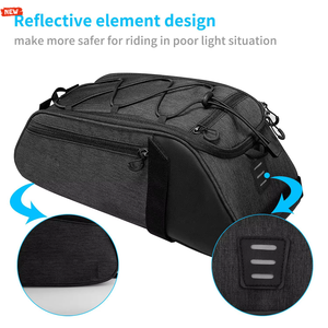 <span class=keywords><strong>Bolsa</strong></span> y Cajas de Equipaje Plegables de Nailon Impermeables para Bicicleta, Portaequipajes Trasero para Accesorios de Viaje - Product Image 4