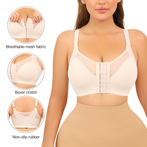Tuta da donna a copertura completa Shapewear Wireless copertura di testa reggiseni a maglia controllo pancia Plus (XL) XS) pelle sottile - Product Image 3