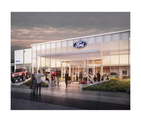 Casa Prefabricada, Centro Comercial Modular Ecológico, Cafetería, Tienda, Almacén, Estructura de Acero