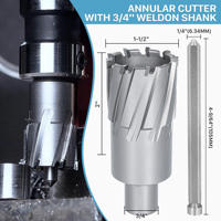 Fraise annulaire TCT pour perceuse magnétique, ouvre-trou de profondeur, coupe de précision pour structure en acier, économie d'énergie